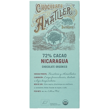 Økologisk 72% chokolade - Nicaragua